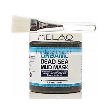 Dead Sea Mud Mask With Free Face Brush - HUGE 9.3oz Facials and Moisture Body Mask - Clears Acne - Anti-Aging Mask - Exfoliate Y