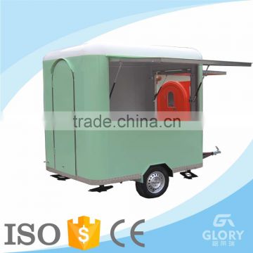 Top Selling Big Sales Windows Square Mobile Food Cart