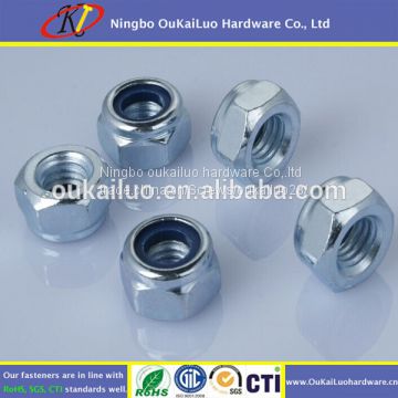 Blue bright zinc hex nut/ Cap nut - anti-loose nut 4.8 8.8