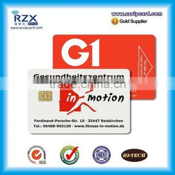 custom printing plastic sle4442 contact ic card