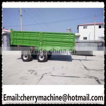 Four wheels self loading sugarcane farm trailer