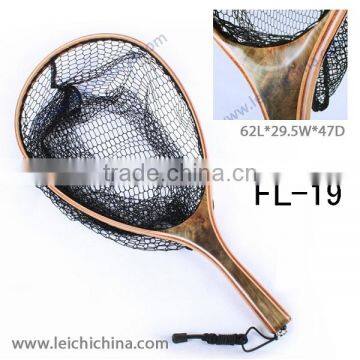 burl wood trout fly fishing landing net