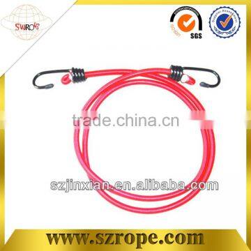 Single metal hook high strength bungee cord Polyester rope