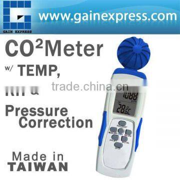 Hand Held Carbon Dioxide (CO2) Meter with Temp. RH & Pressure Correction Made in Taiwan