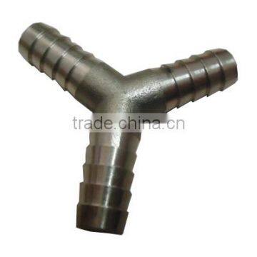 Y type copper hose barb fittings