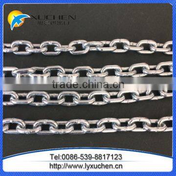 Q195 mild steel Link Chain galvanized link chain with 25kg gunny bag packing