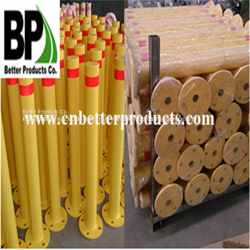 Yellow Powder Coated Steel Bollards photo-2