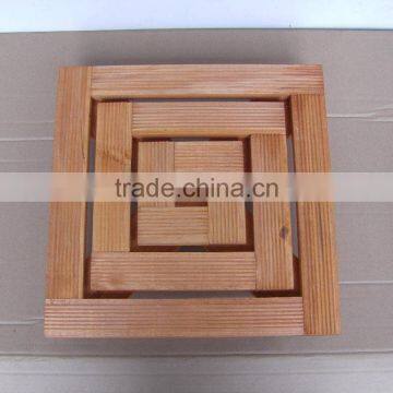 Wooden Square Plant Mover in China with New Design