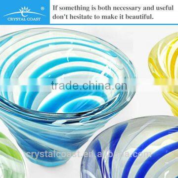 2014 New Arrival Art Tear Drop Glass Candle Holder