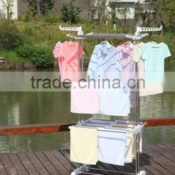 Foldable 3 Layers Clotheslines Drying Rack Laundary Clothes Hanger