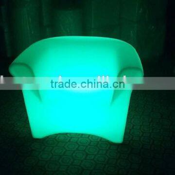 PE LED Modern Sofa Furniture / Night Club Plastic Sofa Set/ Glow Led Sofa photo-5