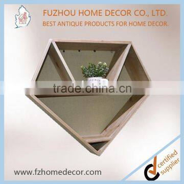 2017 Top Sell Wooden Wall Shelving With Popular Shape for Wall Decoration and Storage