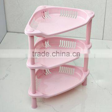N504 3 Tiers Homeware Diaplay Plastic Storage Holder Bathroom Corner Rack Household Accessories photo-6
