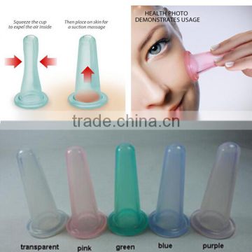 Cup Facial Transparent Silicone Chinese Cupping Therapy Set Silicone Facial Cup