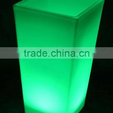 16 color changing remote control outdoor LED light up flower pot