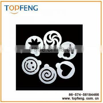 Coffee Latte Art Mold 6PCS, Plastic Coffee Mold,coffee Decorating Tool,coffee Art Stencils for Latte photo-4