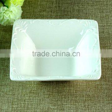 China Factory Cheap Cute White Porcelain Dishes,Ceramic Plates Dishes Wholesale photo-4