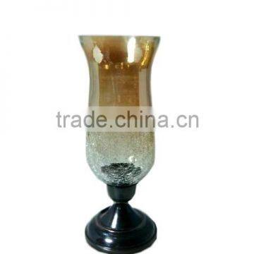 Footed Glass Candle Holder photo-2