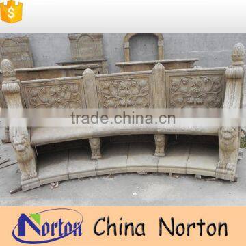 antique stone carved bench outdoor garden furniture NTMF-B002Y