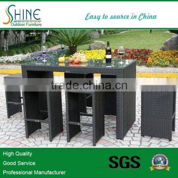 Outdoor Furniture, Garden Furniture, Rattan Bar Counter And Bar Stool SH-6