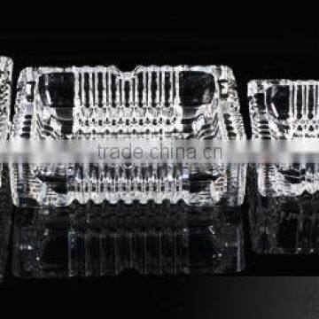 Clear Glass Ashtray With Different Size Square and Round Shape photo-2