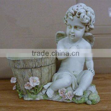 Wholesale Garden Ornaments Polyresin Child Angel Statues photo-2