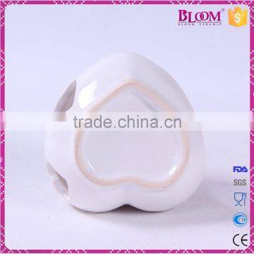 Heart Shape White Ceramic Essential Oil Burner for Craft photo-6