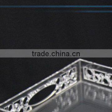 Non-slip Plexiglass Plastic Acrylic Serving Tray photo-4