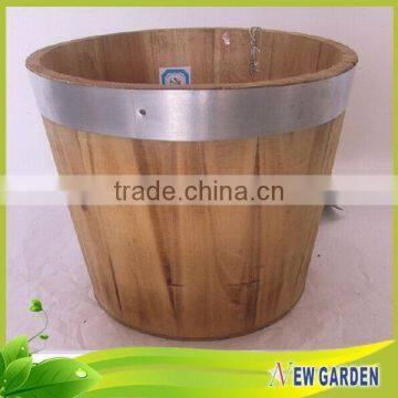 Different Shape Handicraft Wooden Large Decorative Floor Vases photo-4