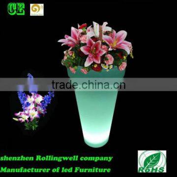 LED Large Plastic Flower Pot Trays /led Flower Pots Plastic Cheap Small Flower Pots photo-3