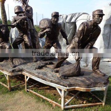 Outdoor Garden Decoration Resin Craft Life Size Soldier Statue photo-2