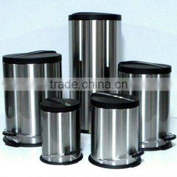 dustbins in stainless steel