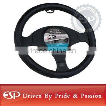 #19539 38cm diameter Genuine Leather Cool Steering wheel cover