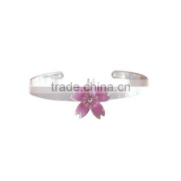 Cherry Blossom Cuff Bangle Gold Bangle Flower Cuff Bangle