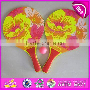 2015 Fashion Wooden Beach Racket Set for Kids,Children Wooden Beach Racket and Ball,Wooden Beach Play Racket With Ball W01A113 photo-6