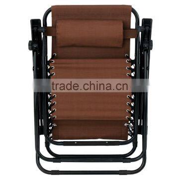 2 Pack Garden Pool Brown Folding Zero Gravity Lawn Chair photo-6