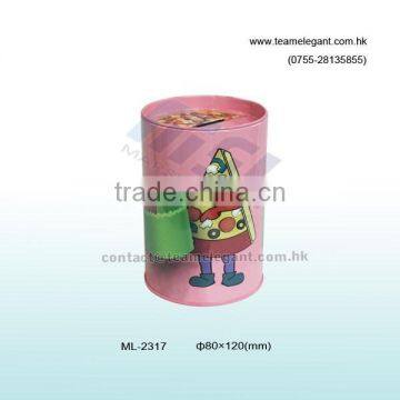 Beautiful Printing Metal Round Coin Tin Can Coin Bank photo-2