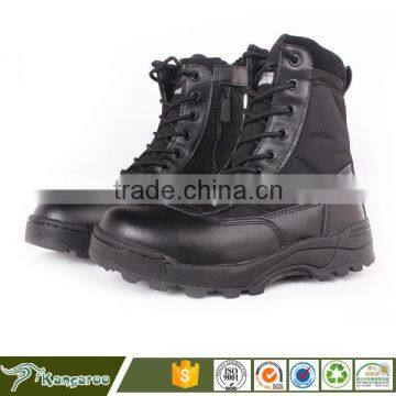 Wholesale Black Military Pilot Rubber Combat Boots Men