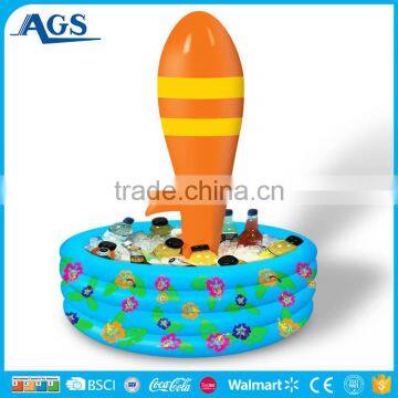 Hot Sale Blue Inflatable Cooler With Colorful Inflatable Beach Ball photo-5