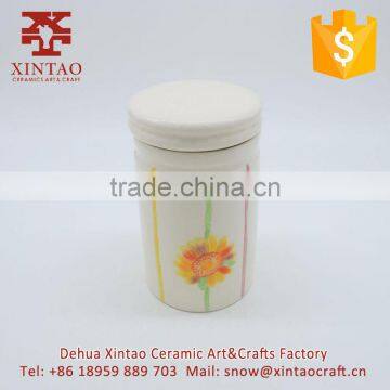 Cookie Candy Jars Kitchen Canister, Reindeer Ceramic Tea Storage Container, Spring Restaurant Decor