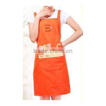 Han edition fashion cartoon kitchen apron, long sleeve (can be printed logo) advertisement apron