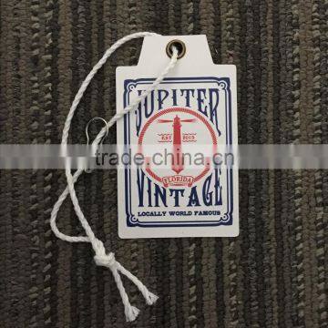 High Quality Coated Paper Jeans Hang Tags Swing Tags With Cotton Rope photo-2