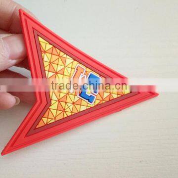 2016 china factory custom made high quality 3d pvc logo rubber patch