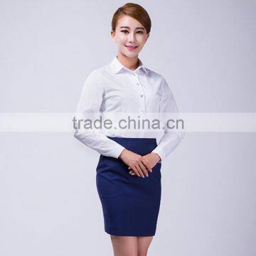 Custom Cotton Skirt And Flight Attendant Shirts photo-5