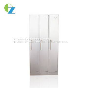 Customized Factory Sale 3 Door Steel Storage Cabinet Locker / Wardrobe Sets photo-3