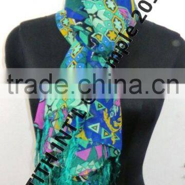 Cheap Custom Printed Beach Chiffon Shawl photo-2