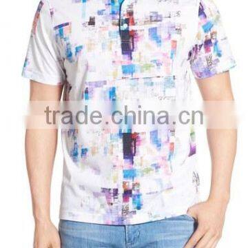 Custom Made Men Polo Shirt With Multi-color Print Promotional T Shirts With Rib Collars Logo Brand Embroidery Design photo-3