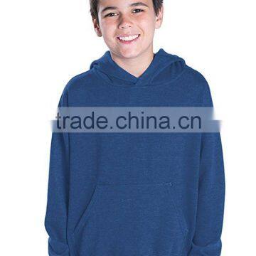 Custom Hoodie Jersey Lined Double-needle Hem Hood Pouch Pocket Fleece Children Hoodies Wholesale photo-3