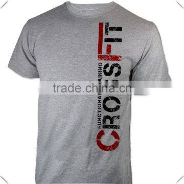 Crossfit Functional Training Distressed vintage printing Fitness Strength Sport marl Grey T-Shirt plus Big Sizing