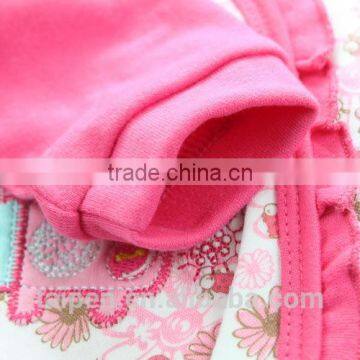 Wholesale Knitted 100% Cotton Pink Color 10Pcs New Born Baby Clothing Set With Hanger Package 10TB1-32 photo-5